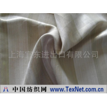 上海宜东进出口有限公司 -亚麻粘色织烫金布
